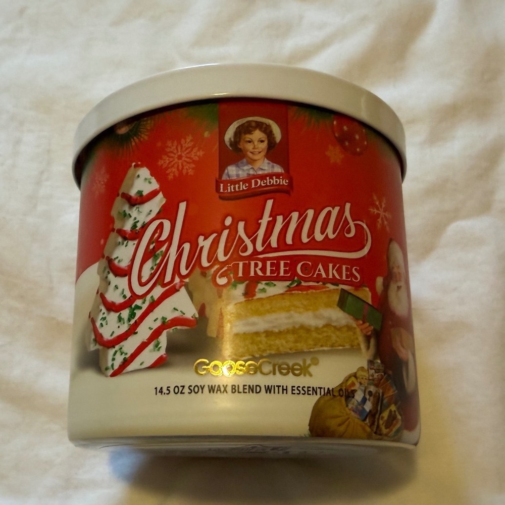 Goose Creek Little Debbie Christmas Tree Cakes 3-Wick Candle 14.5 oz Soy Blend